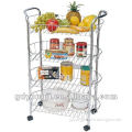 DC-984C 4 TIER OVAL MOVABLE STORAGE CART